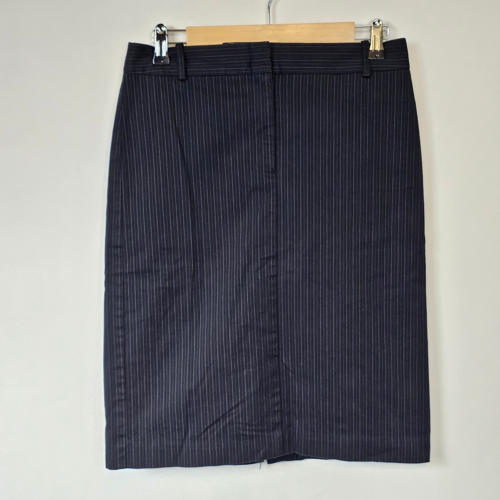 BCBGMAXAZRIA Pinstripe Pencil Skirt Career Office Professional Size 4